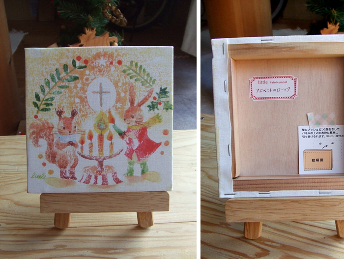 ファブリックパネル「アドベントのローソク」